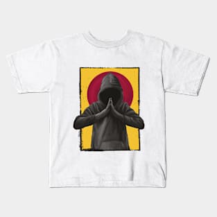 Praying Hands Men's Black Rap Hip Hop Musik Kids T-Shirt